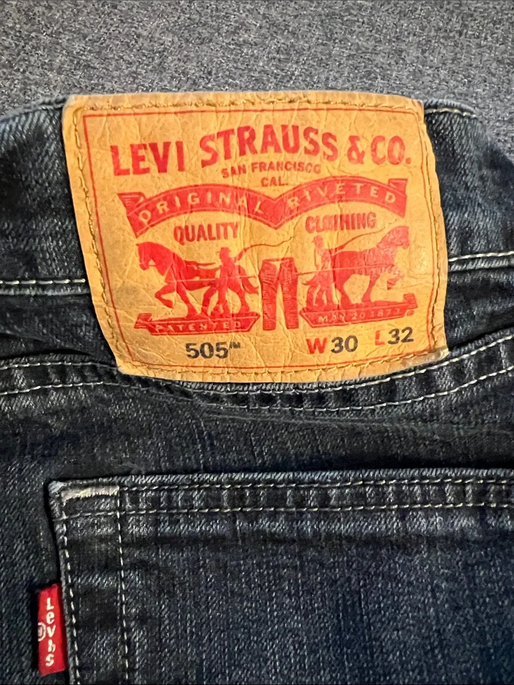 Levi's Men's Straight Jeans in Dark Blue Wash